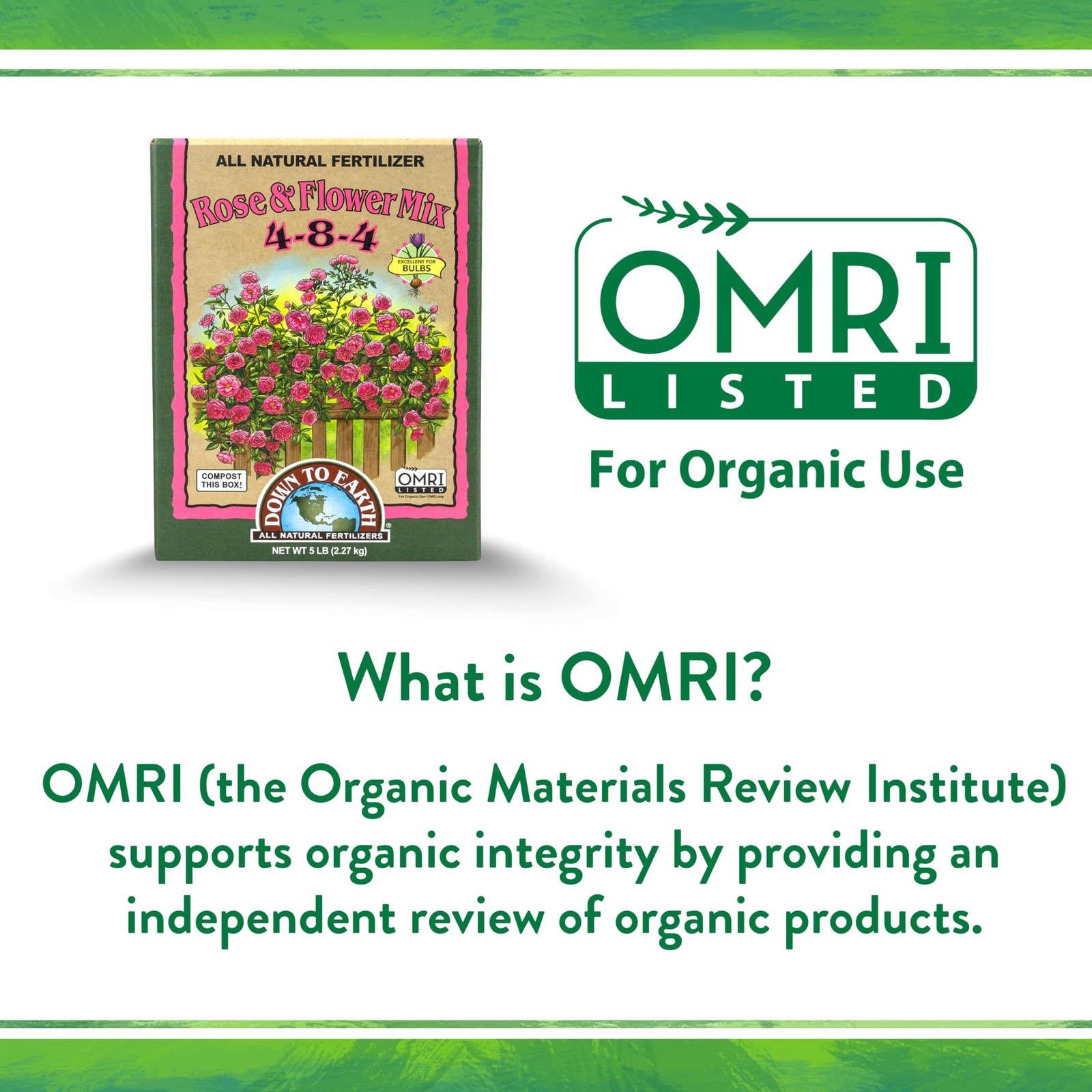 Organic Rose & Flower Mix – Plant Food for Roses, Bulbs, Flowers and Ornament…