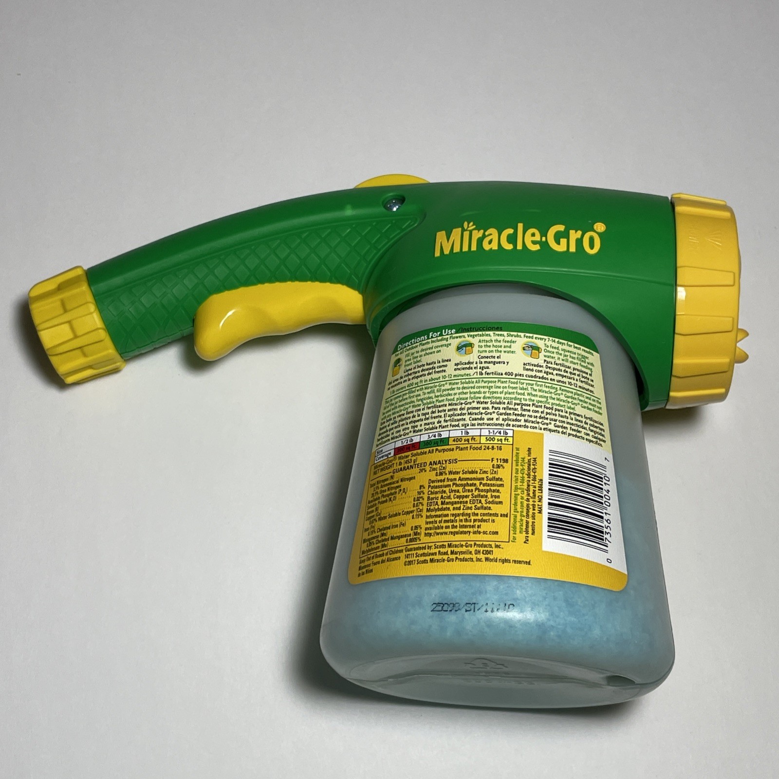 (NEW) Miracle Gro Garden Feeder with Water Soluble All Purpose Plant Food 1lb