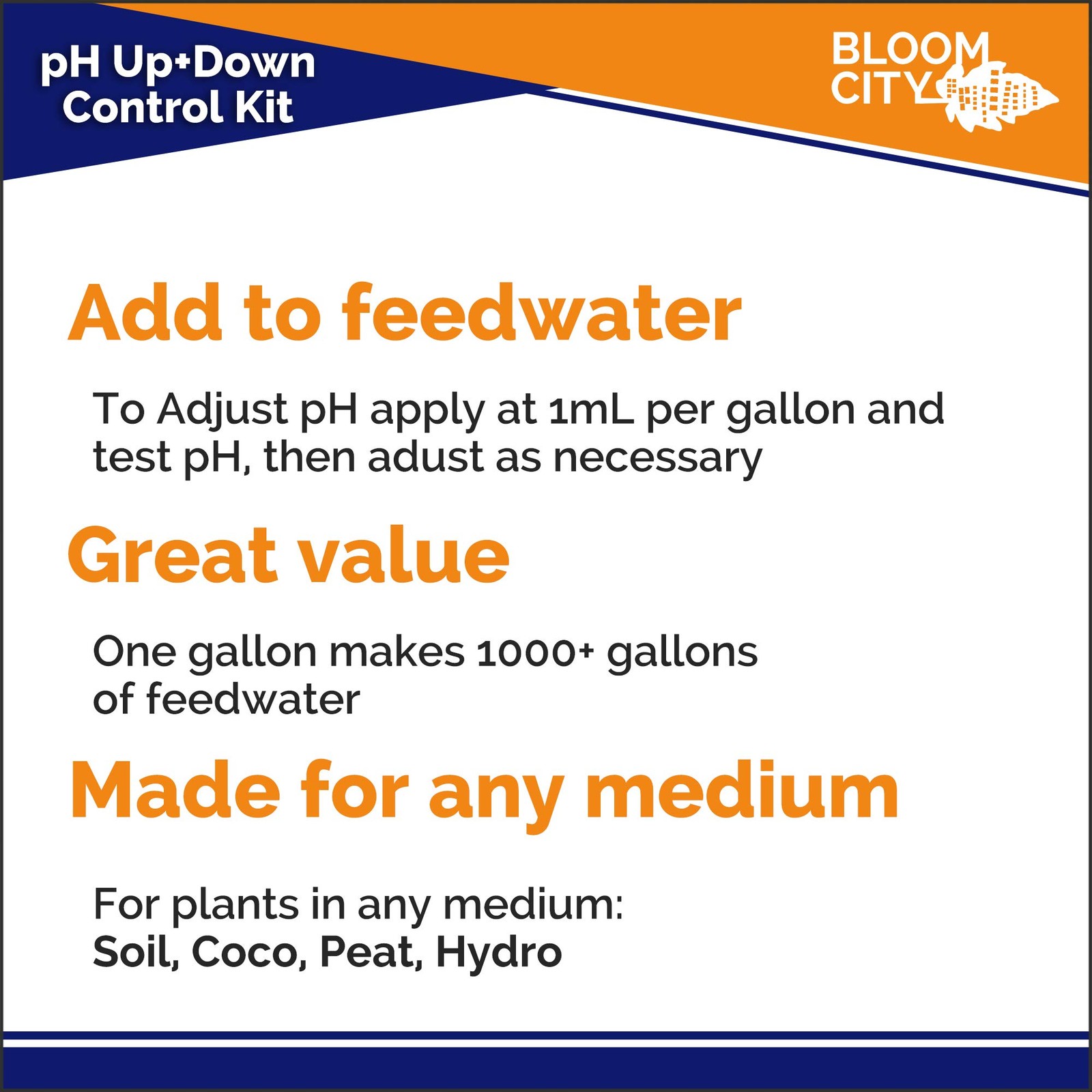 pH Up & Down Control Kit for Nutrient Uptake – Two 1/2 Pint Bottles, 16 oz Total