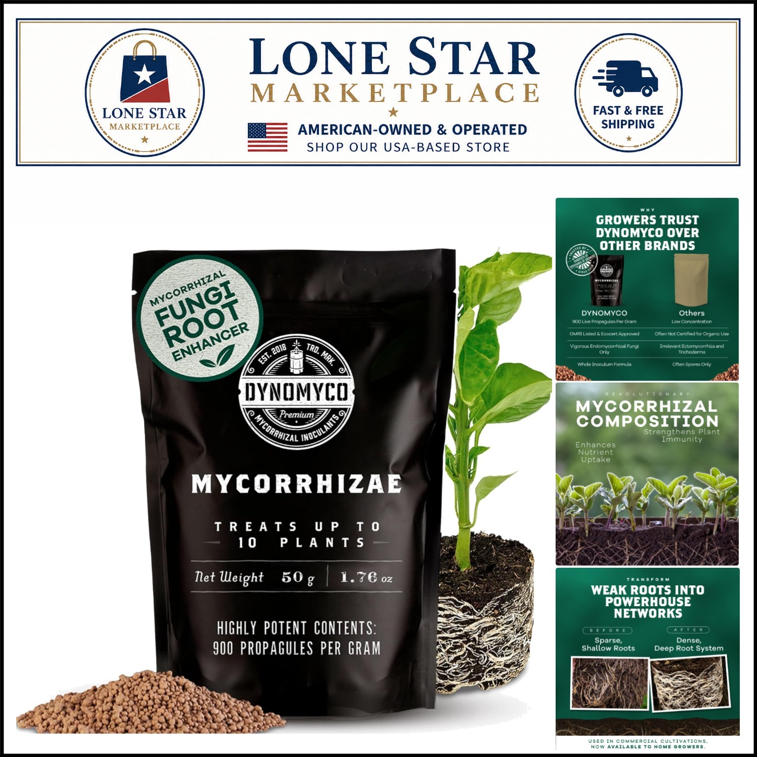 Granular Mycorrhizal Fungi Inoculant – Elevate Nutrient Uptake 50g