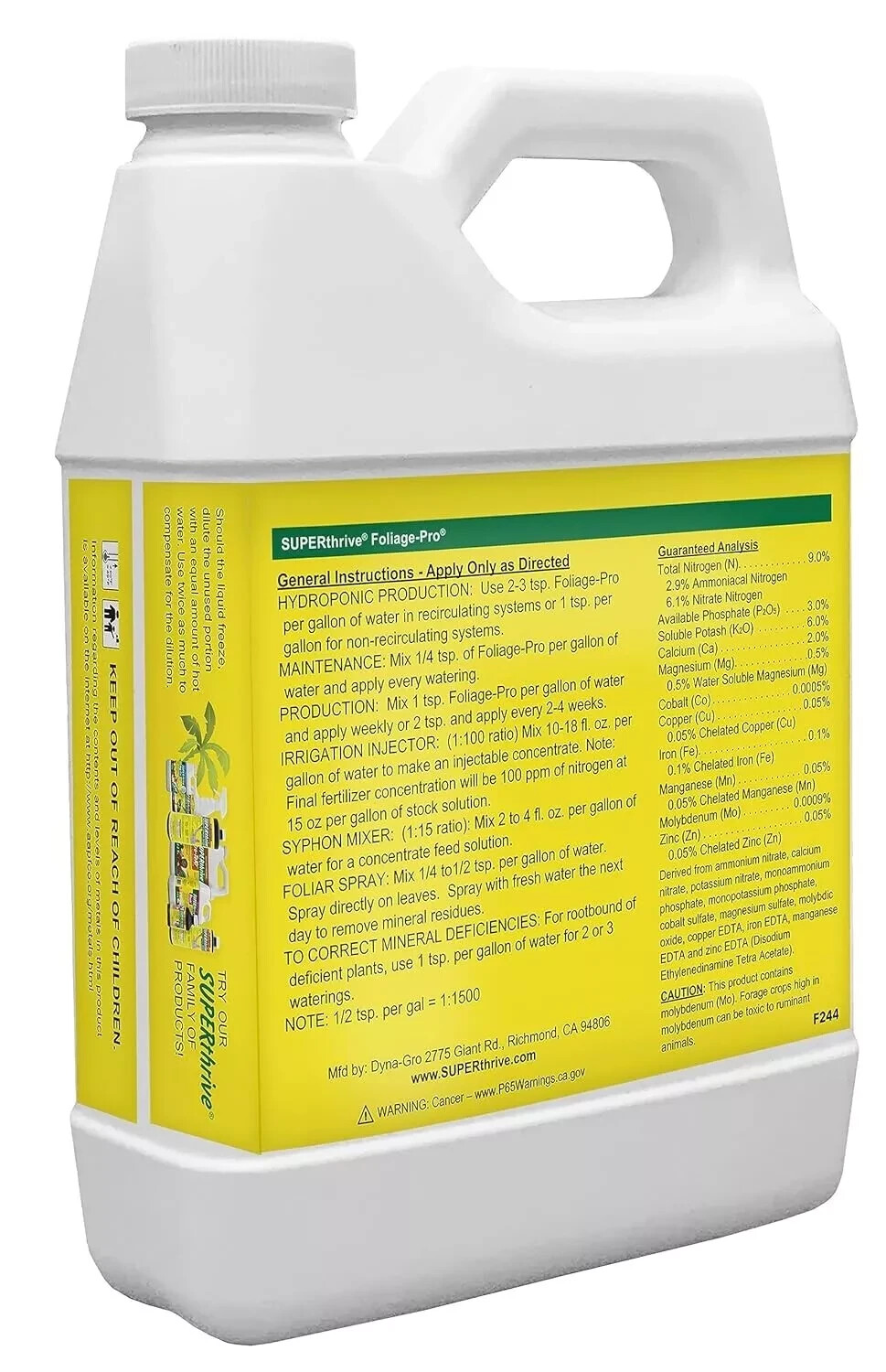 Dyna-Gro/ Superthrive Foliage Pro 32oz Ounce 1 Quart