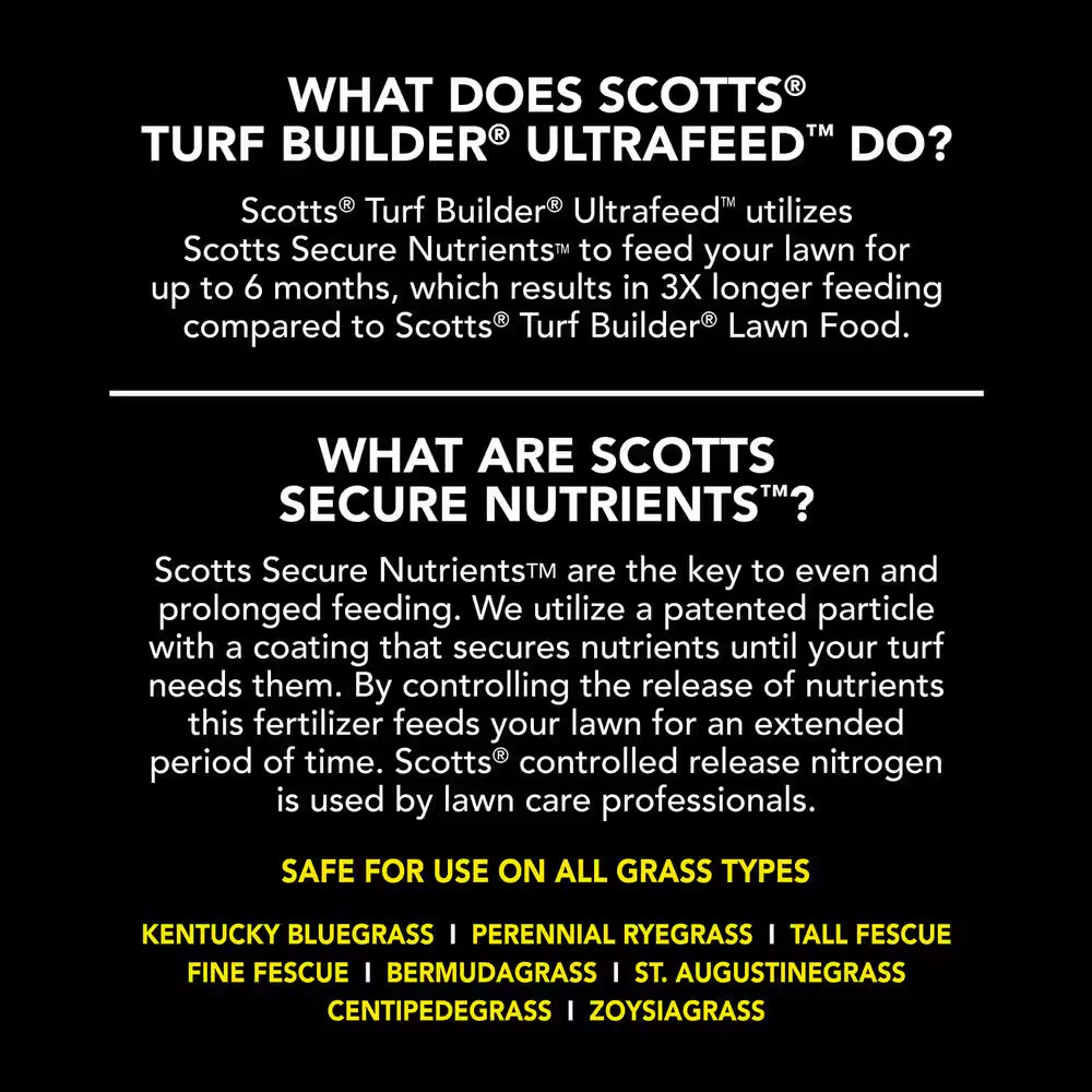 Turf Builder Ultrafeed 20 Lbs. Covers up to 17,778 Sq. Ft. Long-Lasting Fertiliz