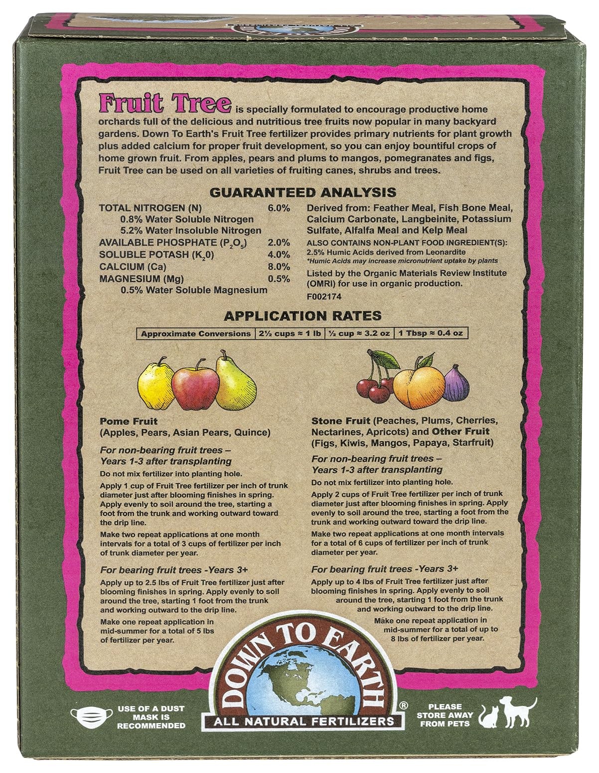 Organic Fruit Tree – Plant Food for Apples, Pears, Plums and Tropical Fruit T…