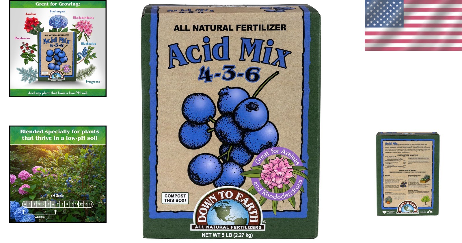 5 Pound Organic Fertilizer for Acid Loving Plants Granules for Healthy Growth