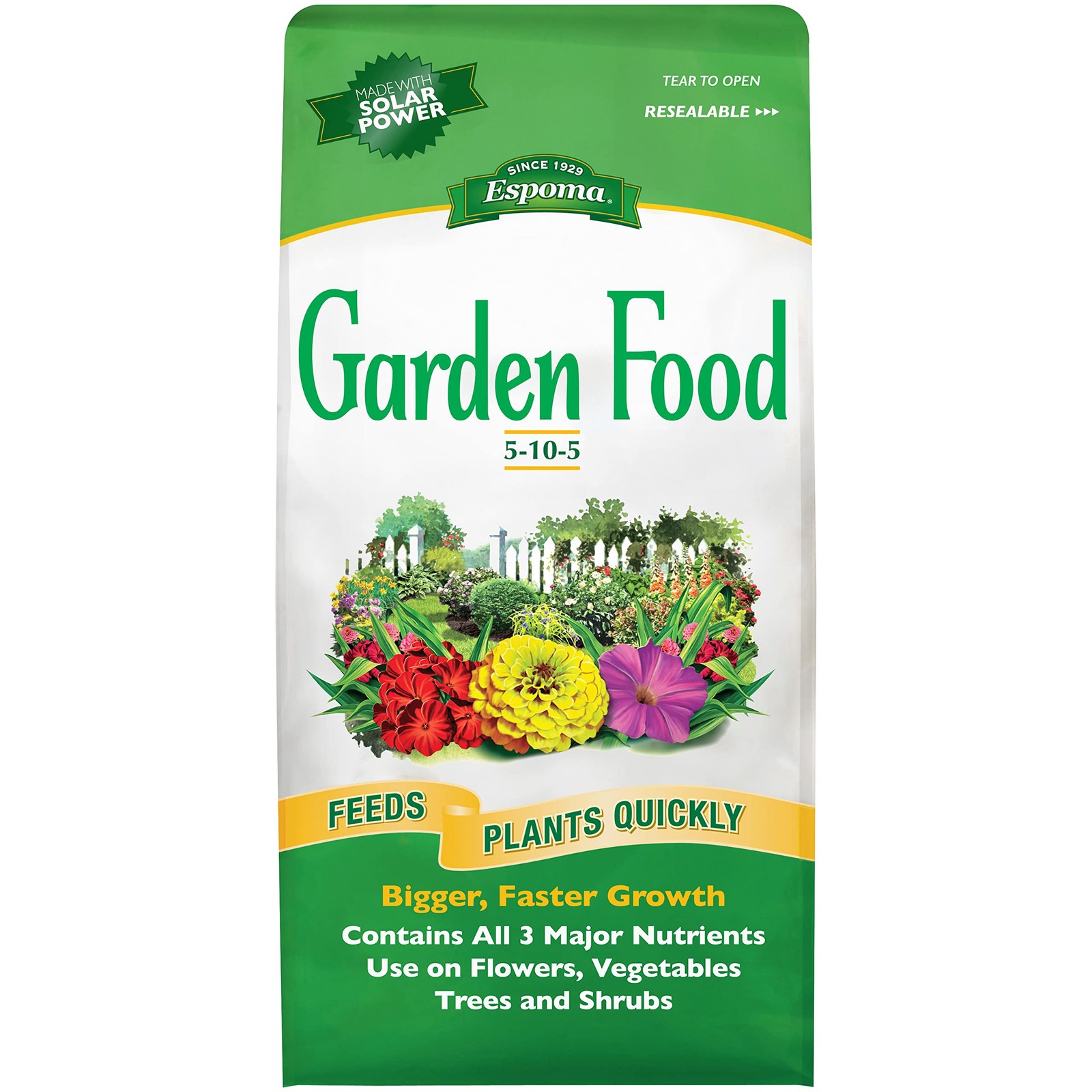 5-10-5 Garden Food, 6.75-Pound Bag; Promotes Growth in All Flowering Plants, …