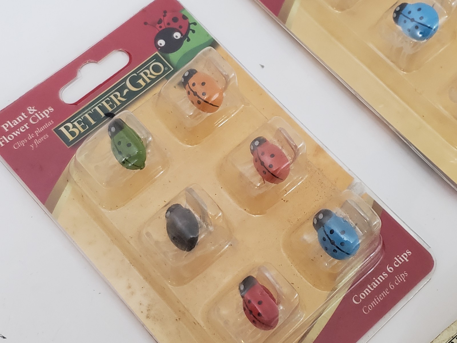 Better GRO Lady Bug Plant Clips – Pack of 6 Bugs – LOT OF 2 PACKS – Flower Decor