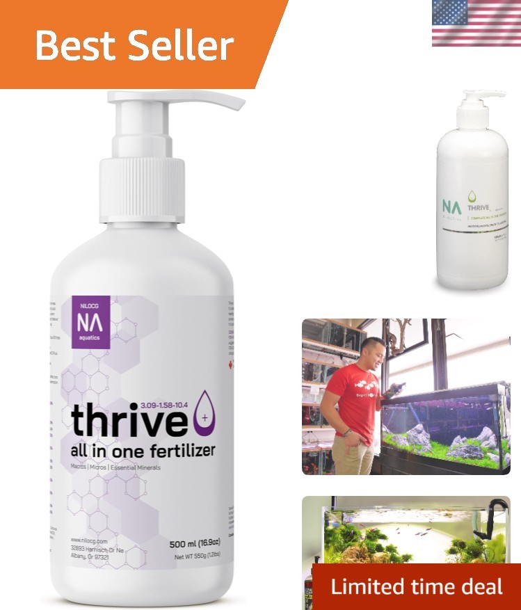 Thrive+ All in One Liquid Aquarium Plant Fertilizer – 500ml Highly Concentrat…