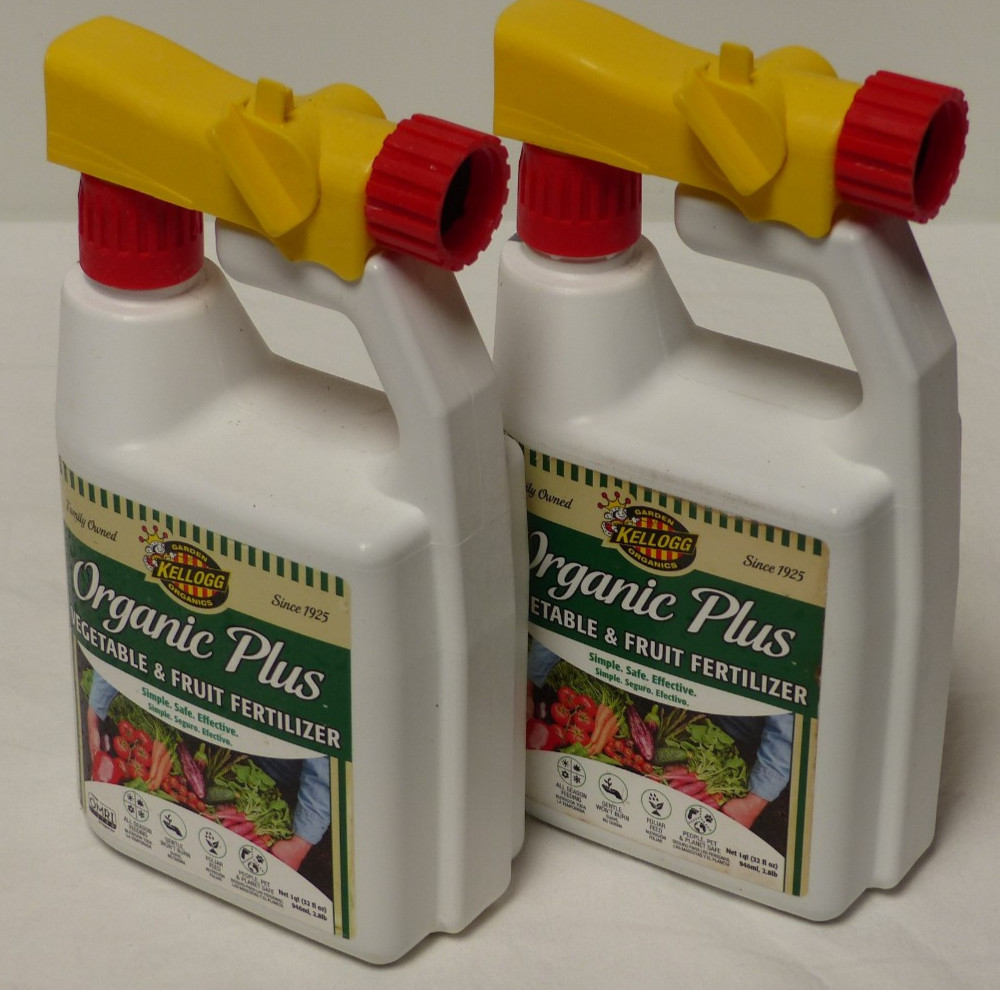 2x1qt Set Lot – Organic Liquid Fertilizer Sprayer Fruit Vegetable Turf 4-0-2