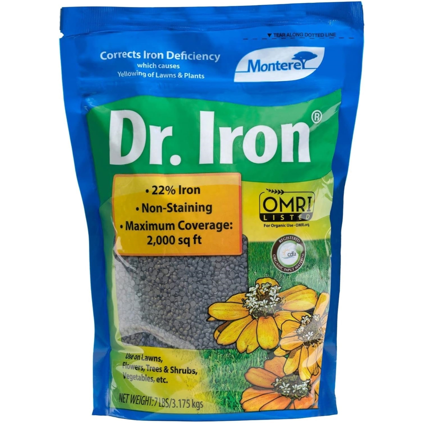 Monterey LG7115 Dr Soil Acidifier Granules Iron and Elemental Sulfur Acidic Fert
