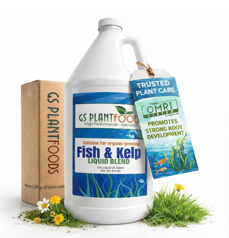 GS Plant Foods Liquid Fish Kelp Fertilizer 1 Gallon – Organic Material