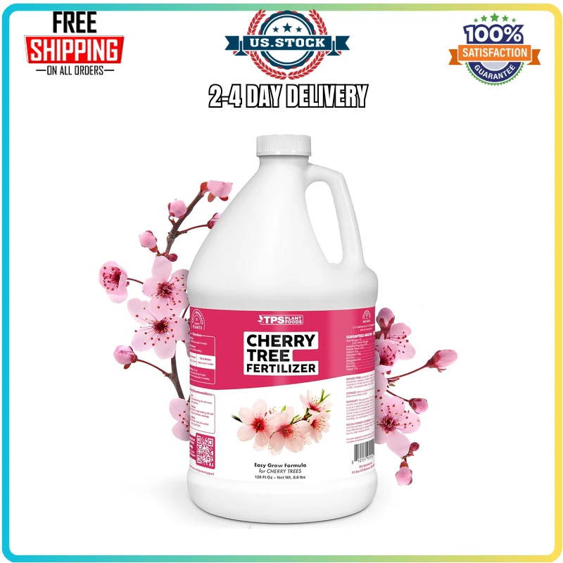 Cherry Tree Fertilizer Liquid Plant Food for Blooms Fruit and Roots 8 oz