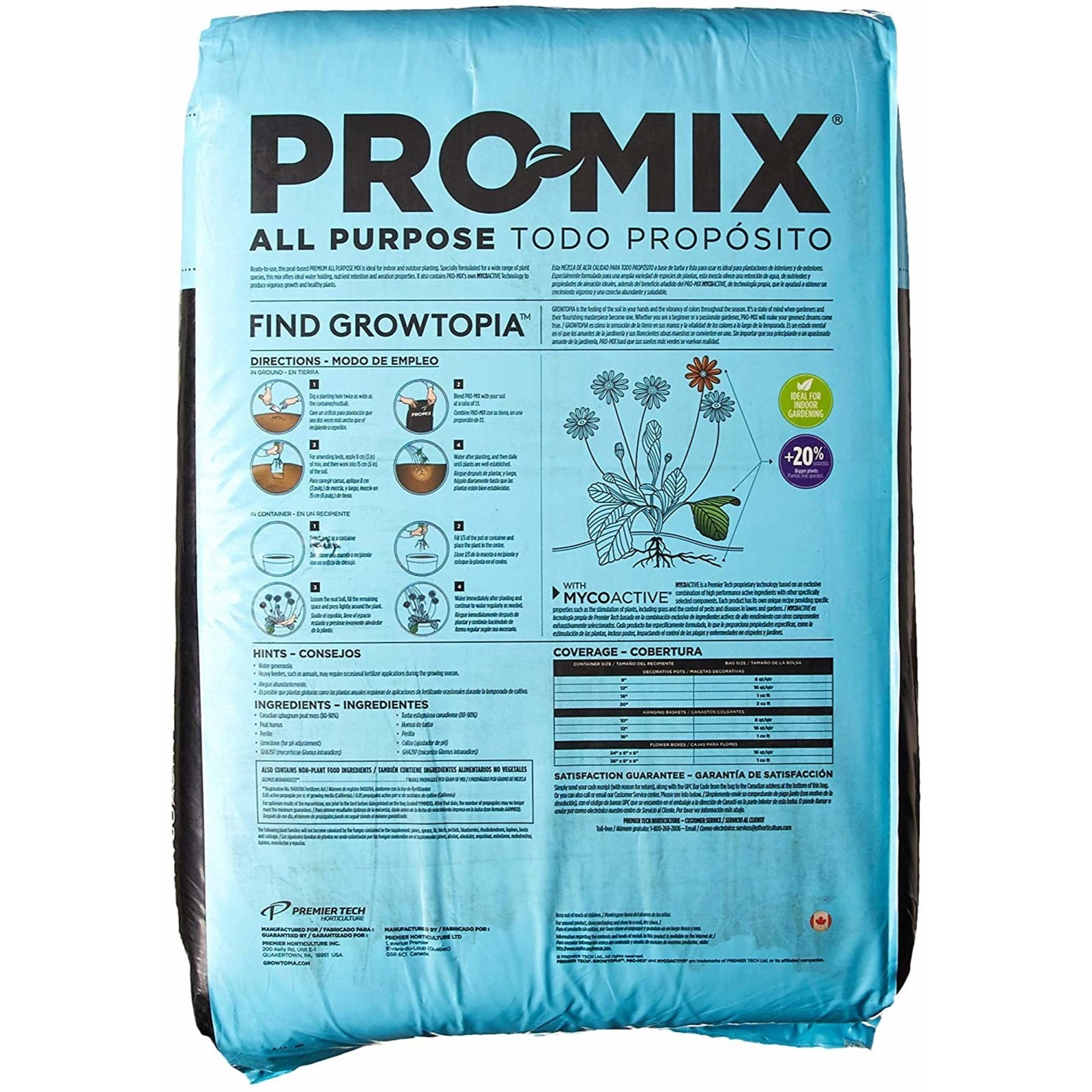 Premier Horticulture Inc Pro Mix Ultimate All Purpose Fertilizer Mix, 2 CU FT