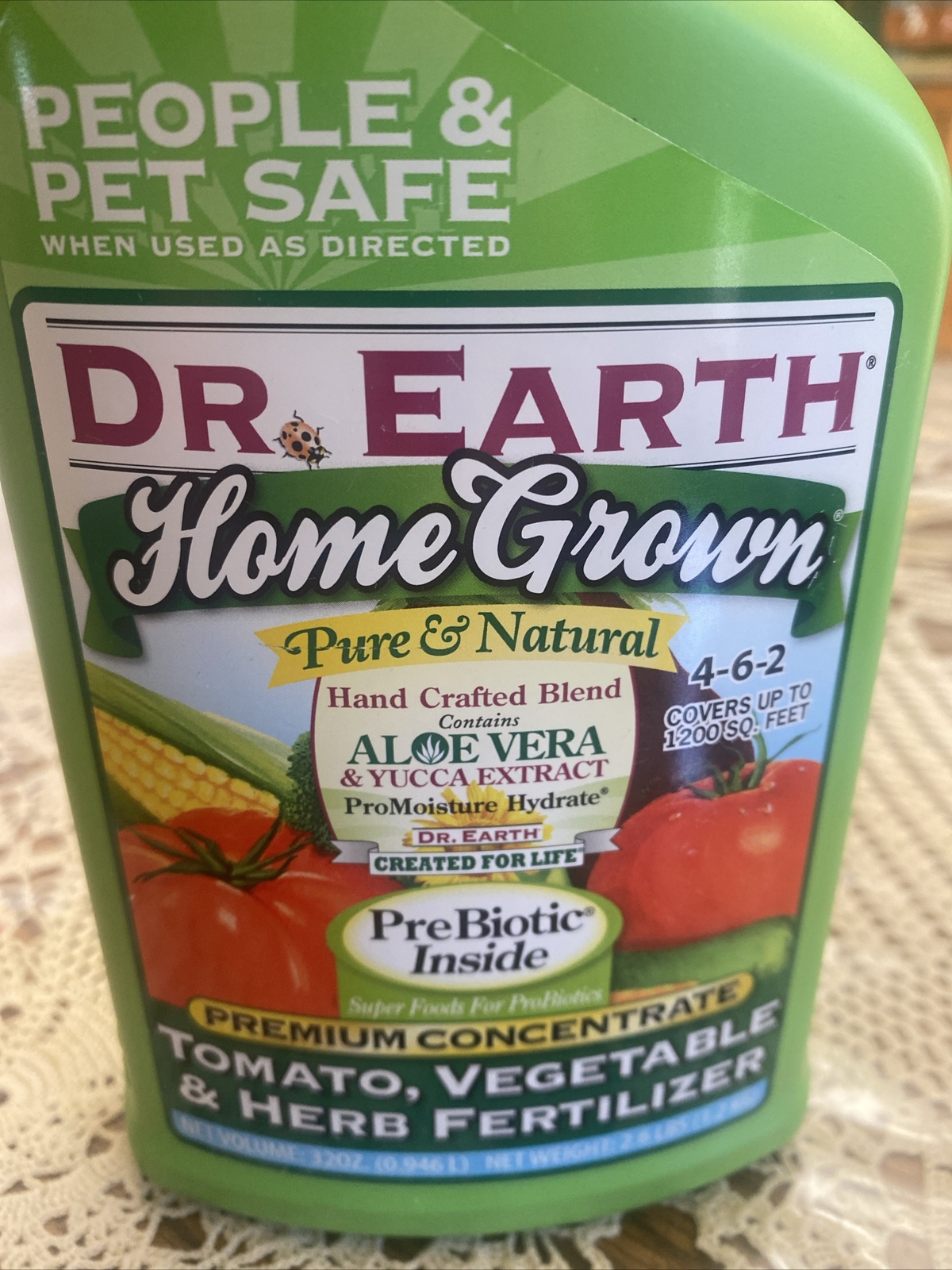 Dr. Earth Home Grown Tomato, Vegetable & Herb Fertilizer 4-6-2 32oz