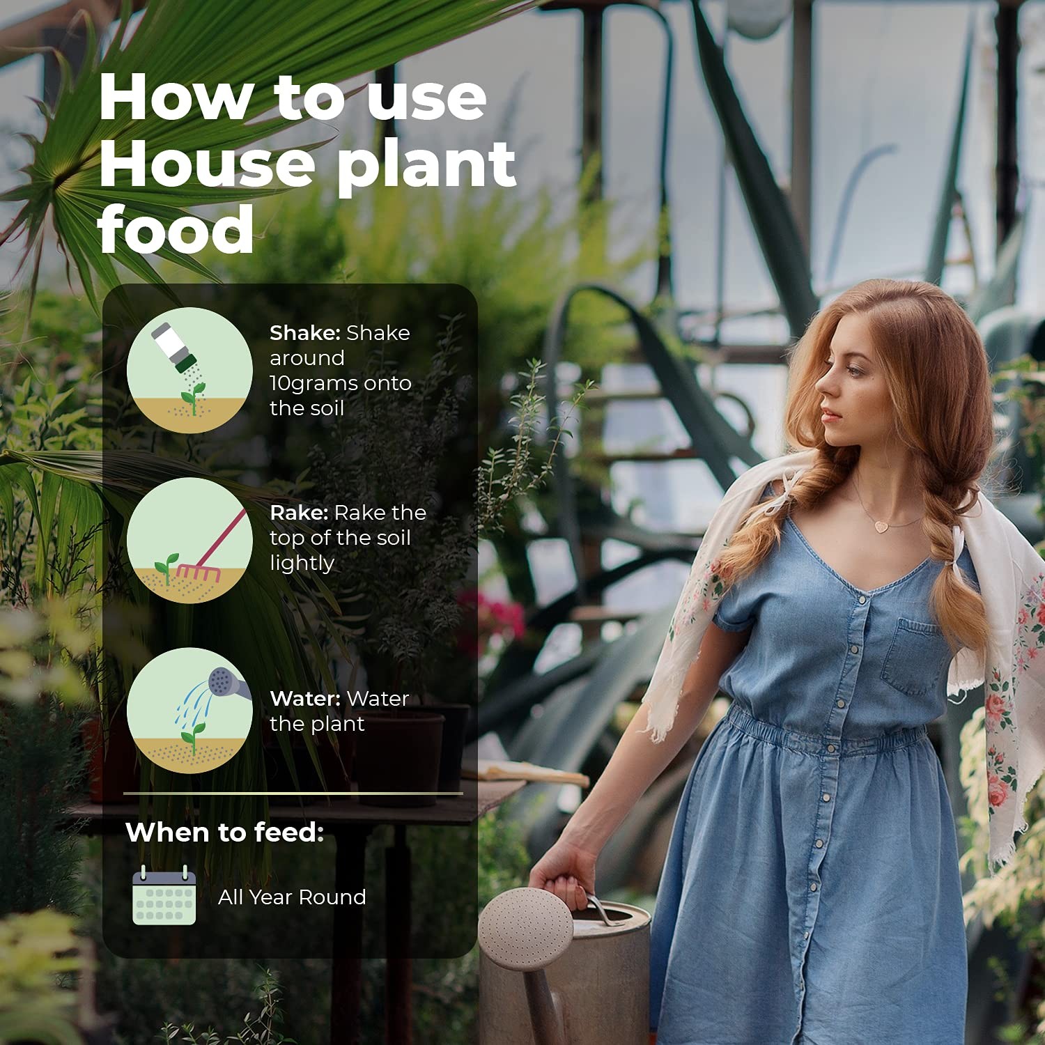 Houseplant Food – Granular Organic Plant food Dirt All Purpose for Healthy