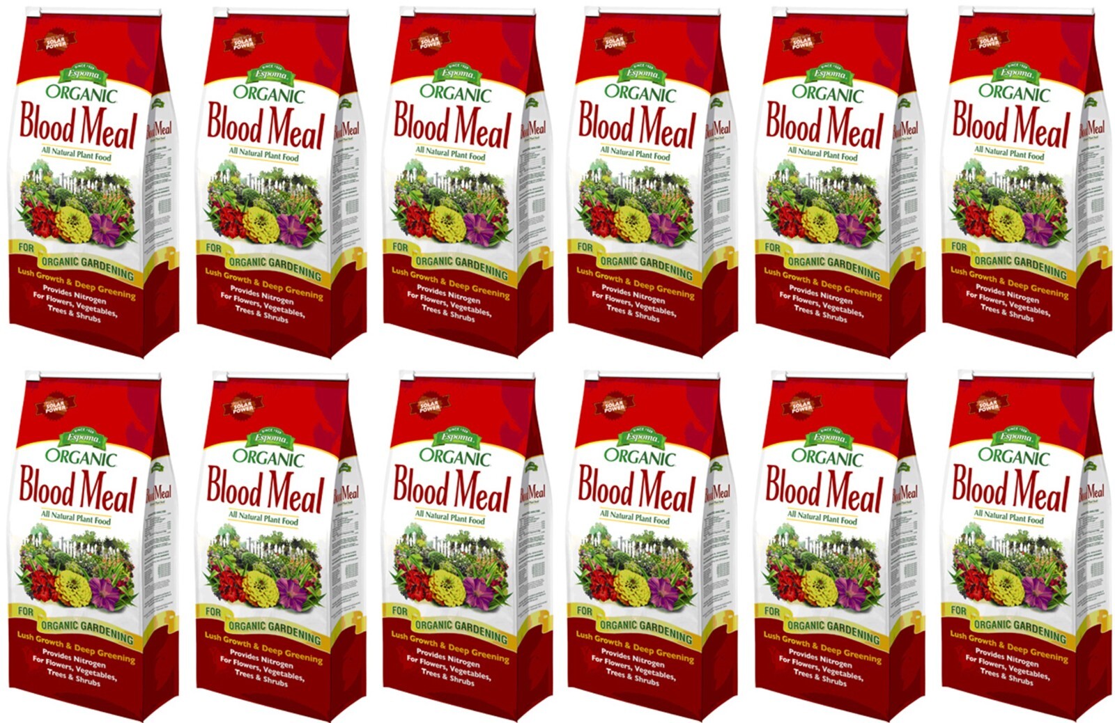 Espoma DB3 Organic Blood Meal 12-0-0 Natural Plant Food Fertilizer – Pack of 12