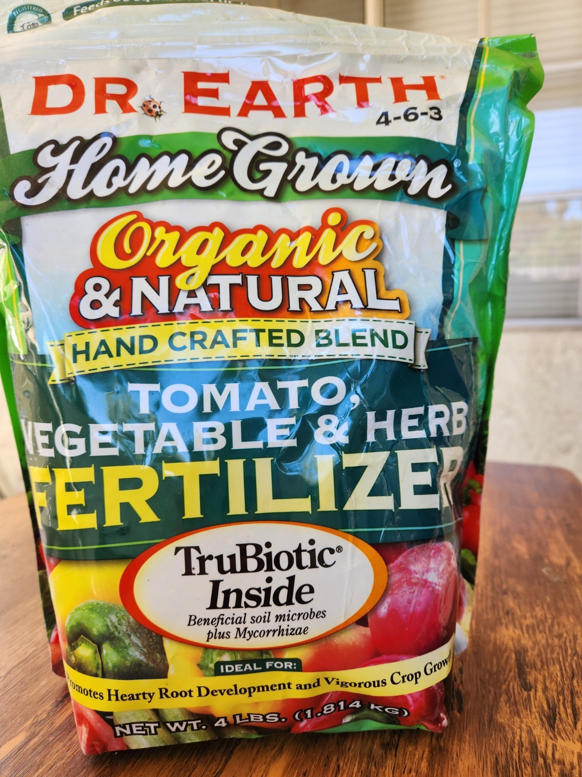 Oranic & Natural Home Grown Tomato and Vegetable Food, 4-6-3 Fertilizer, 4 lb.