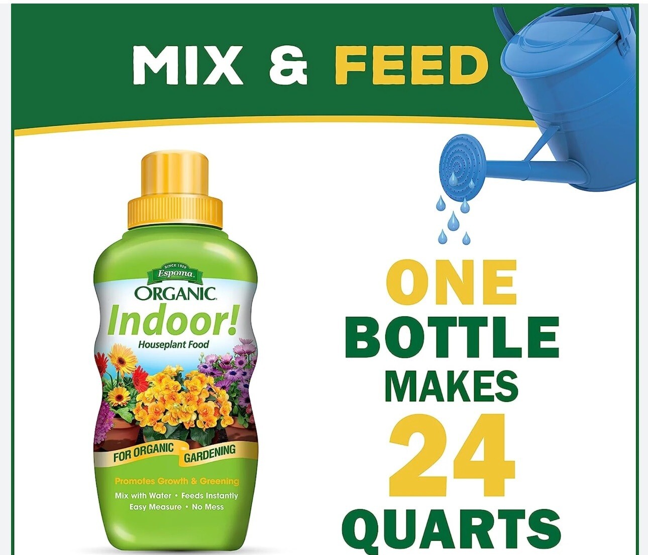 Espoma INPF8 8 oz Organic Indoor Houseplant Food – Pack of 8