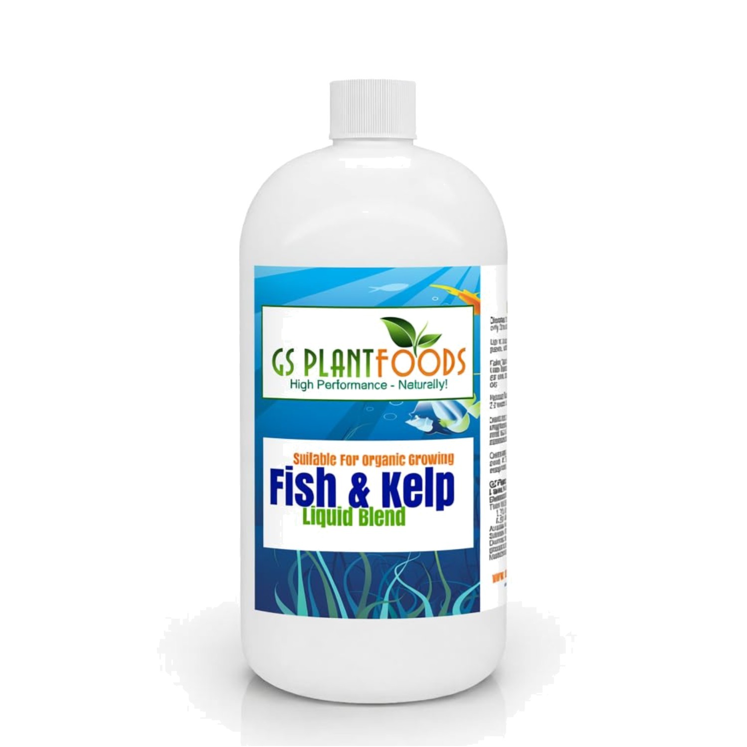 Liquid Fish & Kelp Concentrate for Plants – 32oz
