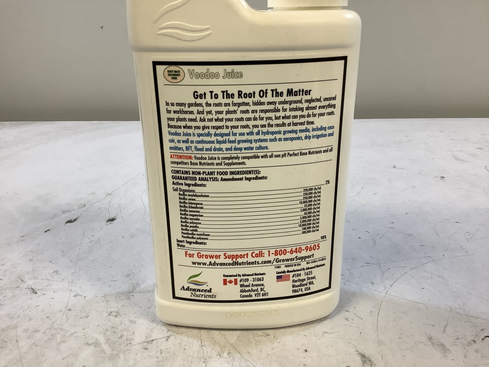 Advanced Nutrients VOODOO JUICE 1L Root Mass Expander Fertilizer “H4B”