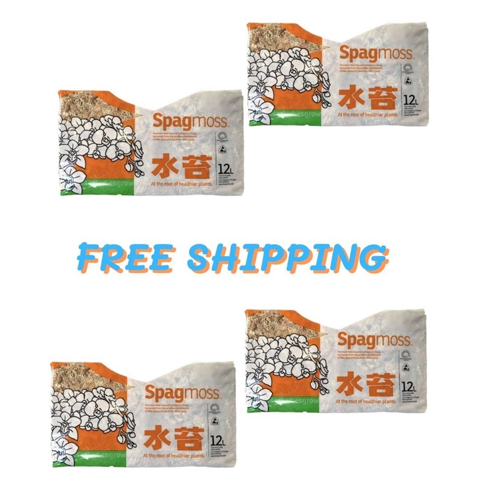 Spagmoss Sphagnum Moss New Zealand Besgrow Loaf Orchid Classic Plant Fiber 4 pcs