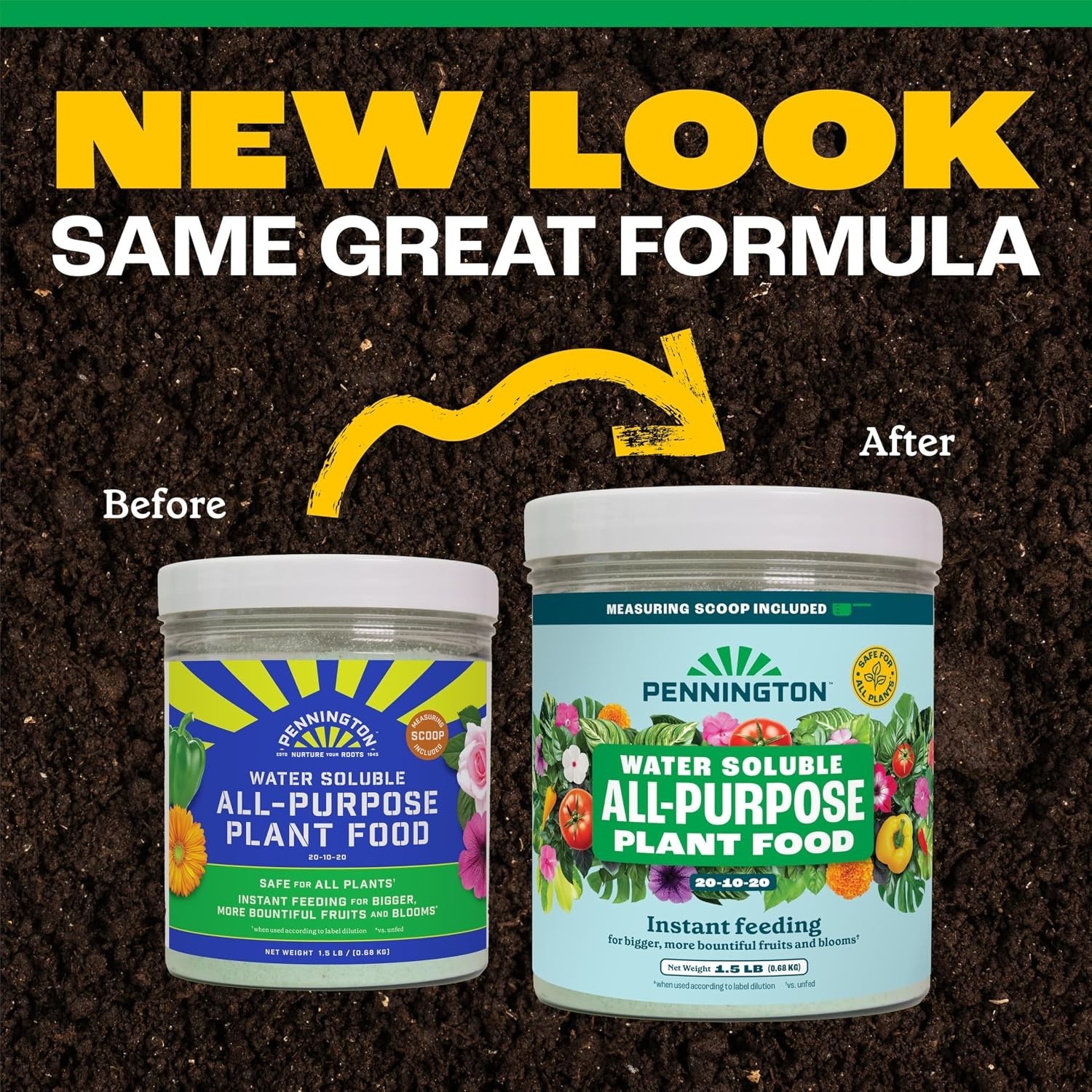 Water Soluble All-Purpose Plant Food 20-10-20 – 1.5 lb for Thriving Growth
