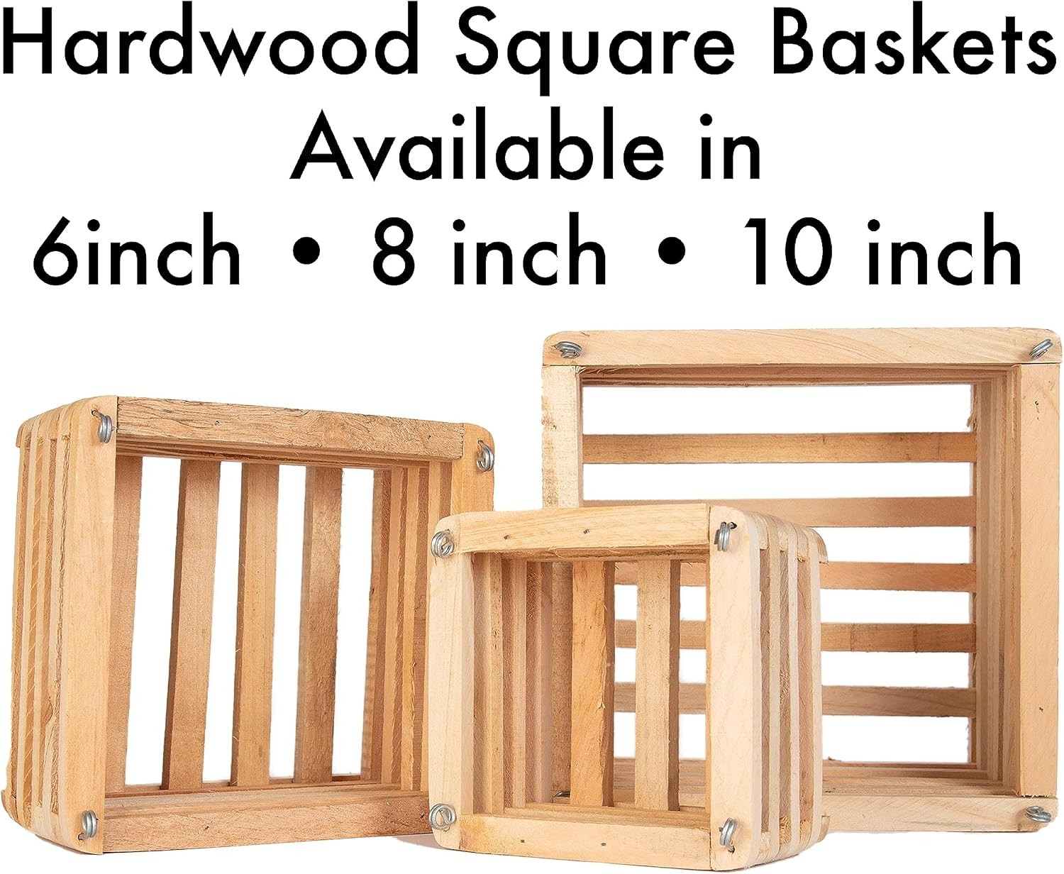52720 Better GRO Square Cedar Basket 8″