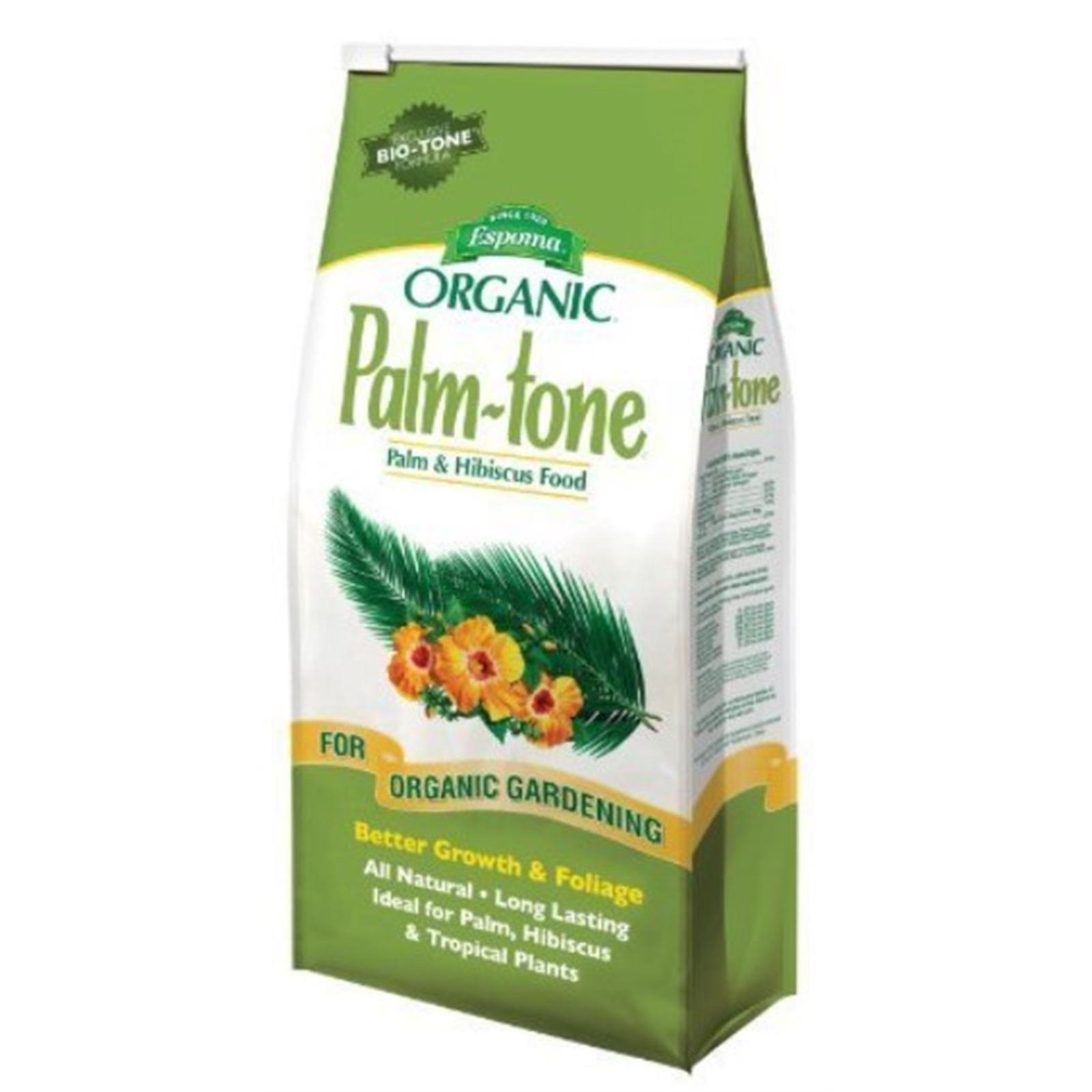 Espoma Organic Palm-Tone Plant Food forTropical Palm Trees and Hibiscus, 4lb (12