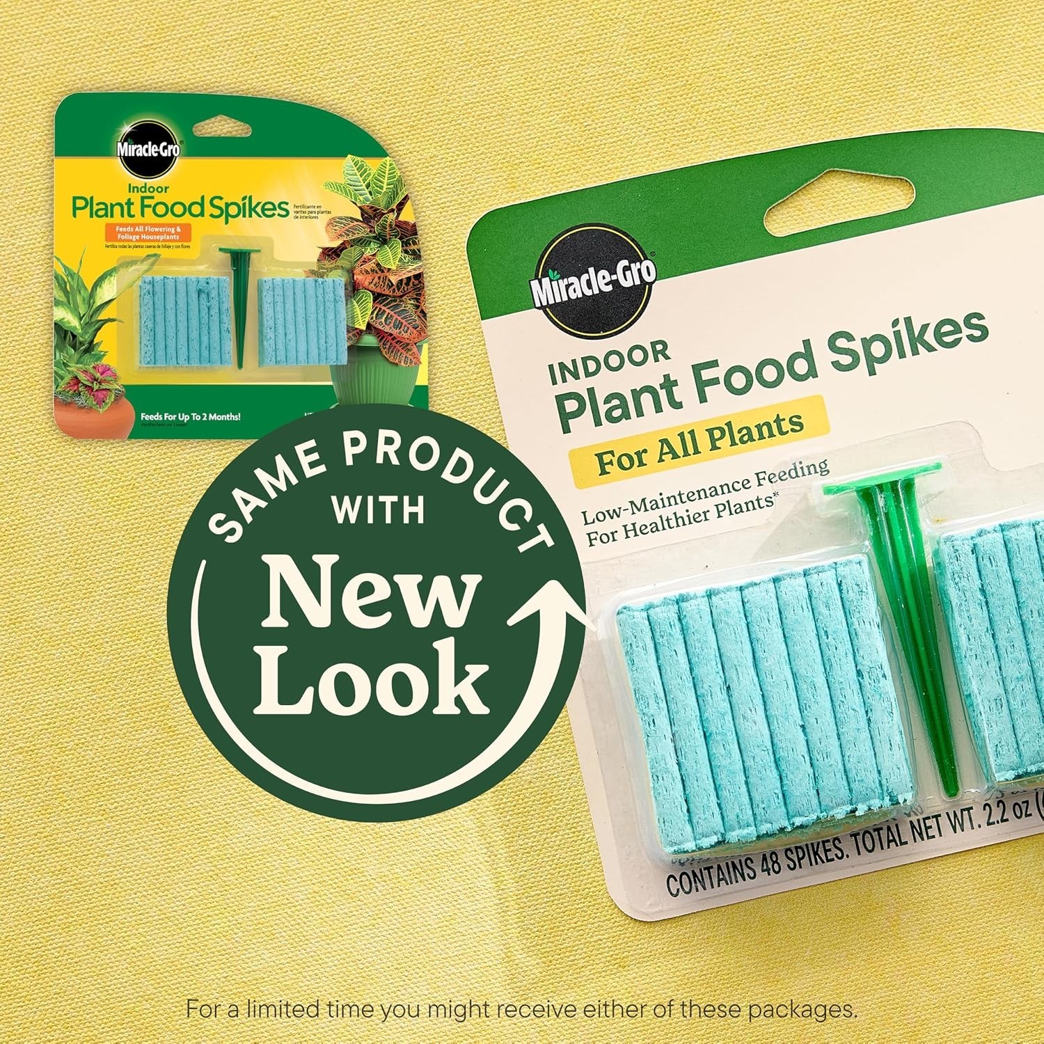 Miracle-Gro Indoor Plant Food Spikes for All Plants, Fertilizer Spikes for House
