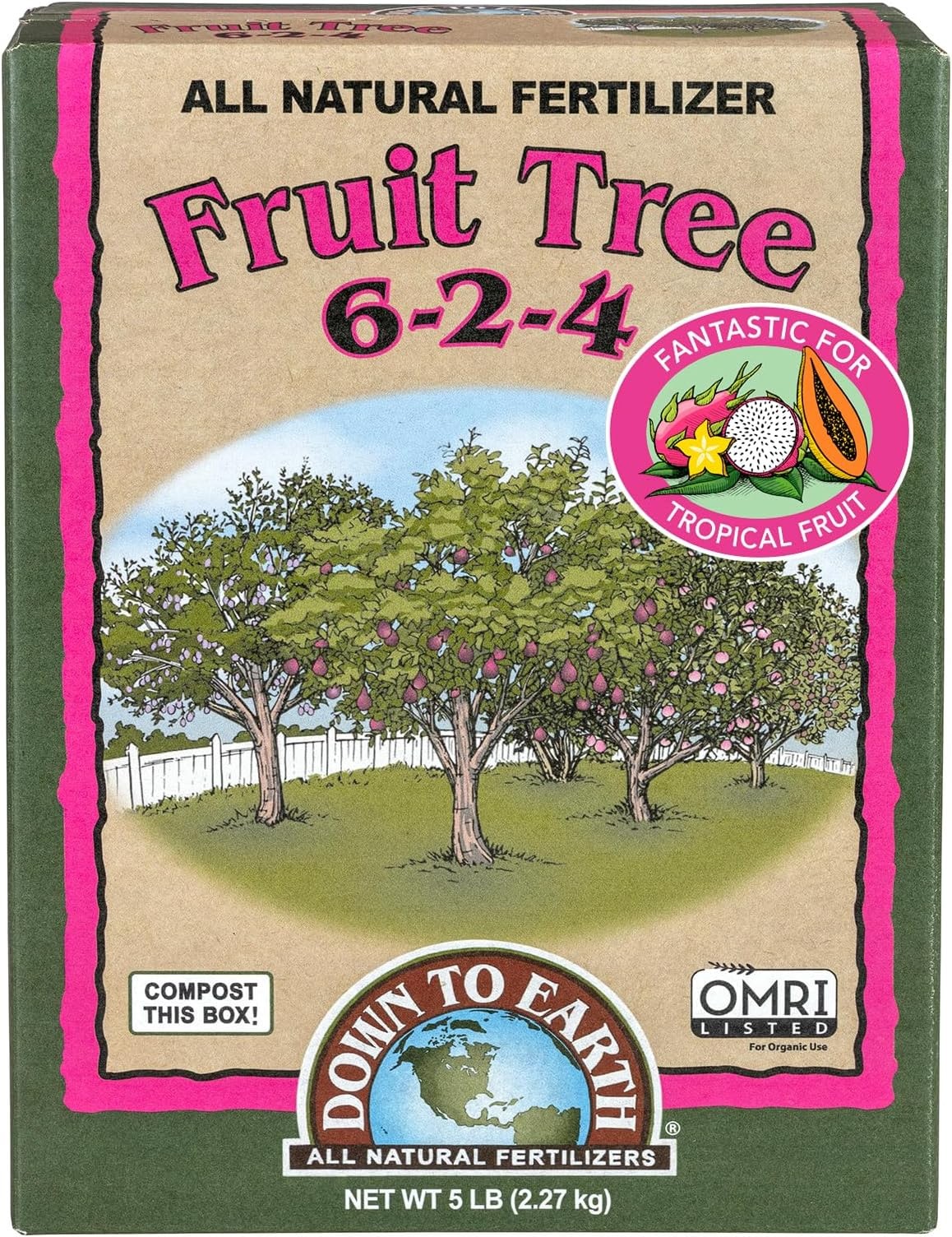 Down To Earth All Natural Fertilizers Organic Fruit Tree – Plant Food for App…