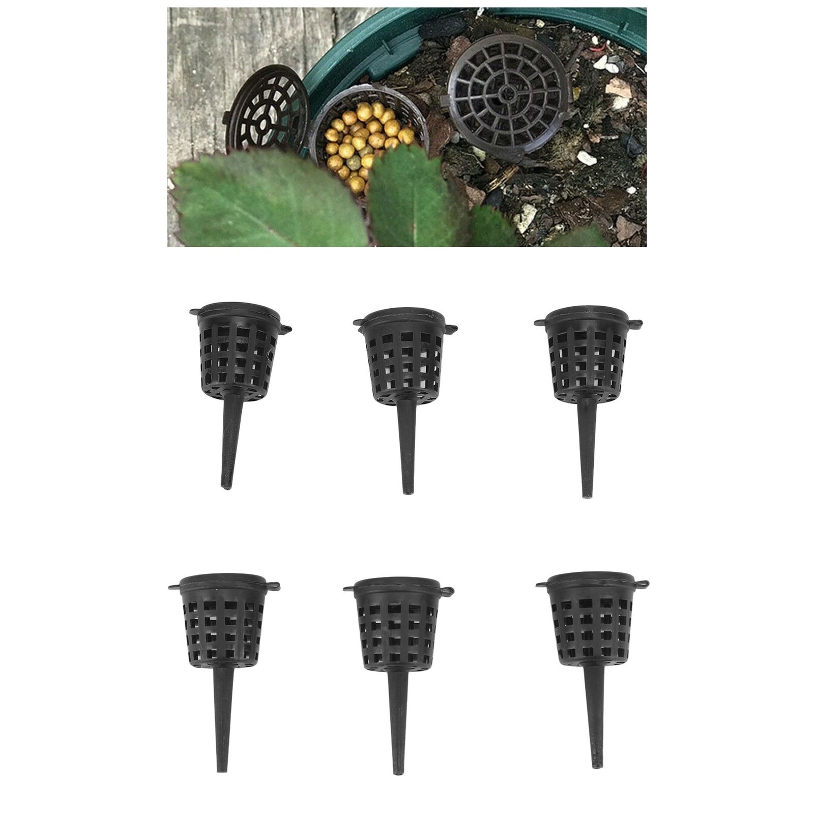 100pcs Bonsai Fertilizer Baskets With Lid For Indoor Plant