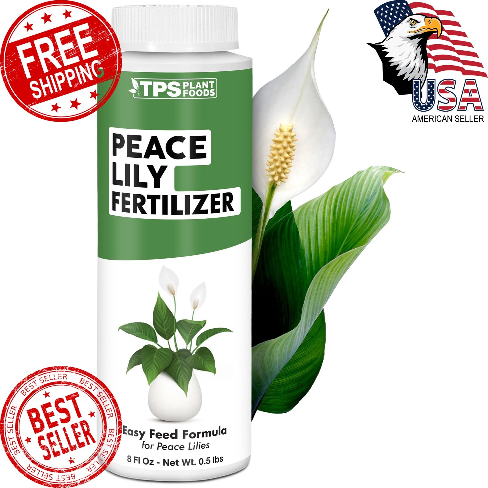 TPS NUTRIENTS Peace Lily Fertilizer 8 oz