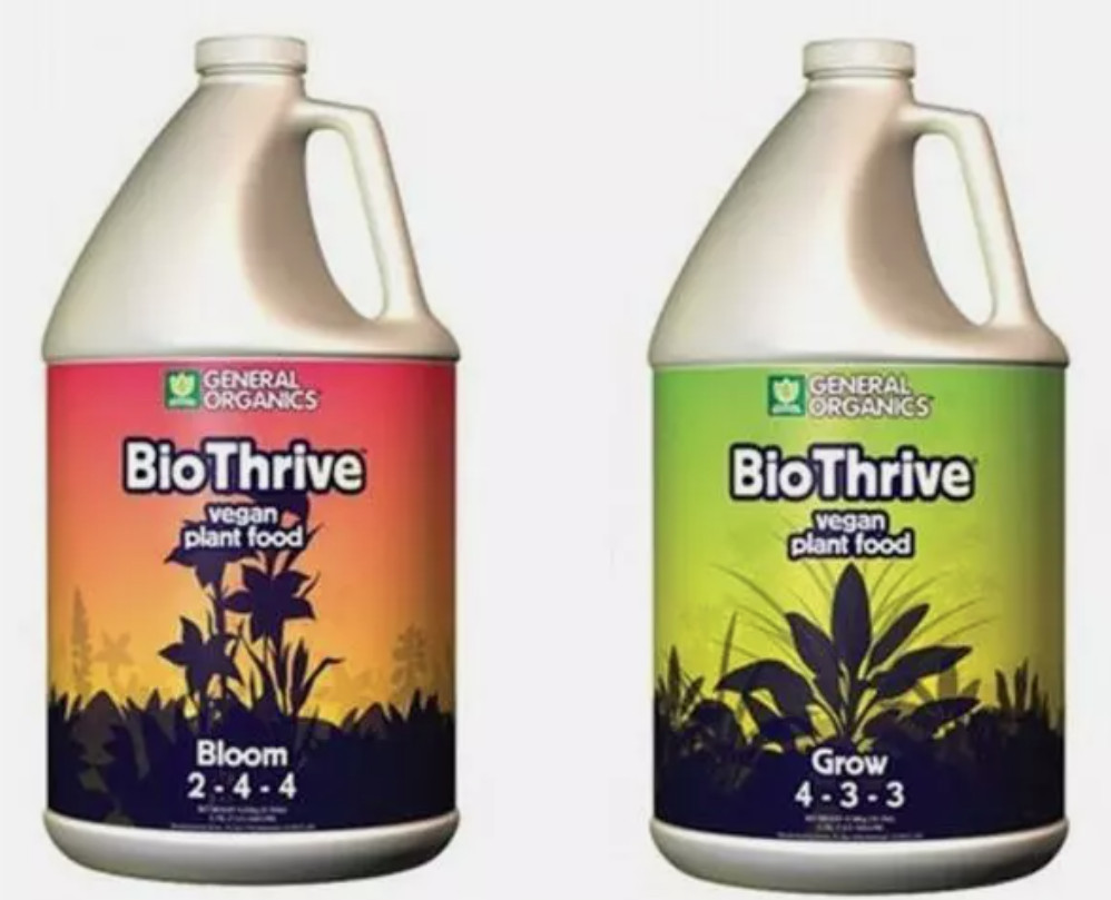 General Hydroponics BioThrive Grow 4-3-3 / Bloom 2-4-4 KIT 1 GAL EACH VEGAN 420