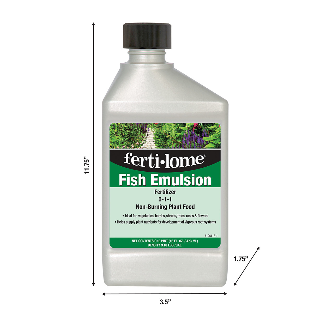 Ferti-lome Fish Emulsion Fertilizer 5-1-1 – 16 fl oz Bottle by VPG