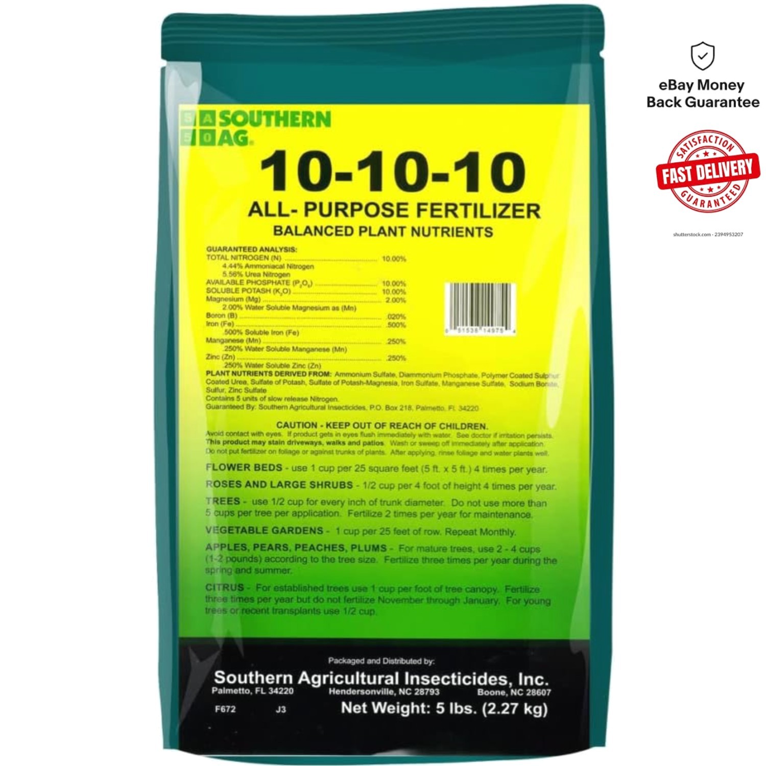 5 LB All-Purpose 10-10-10 Granular Fertilizer for Healthier Vegetables & Flowers