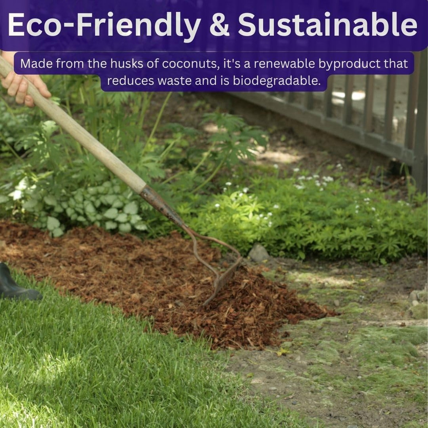 SuperMoss (23261) Coco Mulch, 200 in3, Natural Brown Bag (0.12 Ft3)