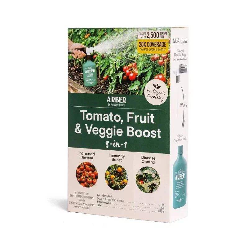 Arber Organic Fruit & Veggie 3-in-1 Boost and Ready to Spray Care Fertilizer 8oz