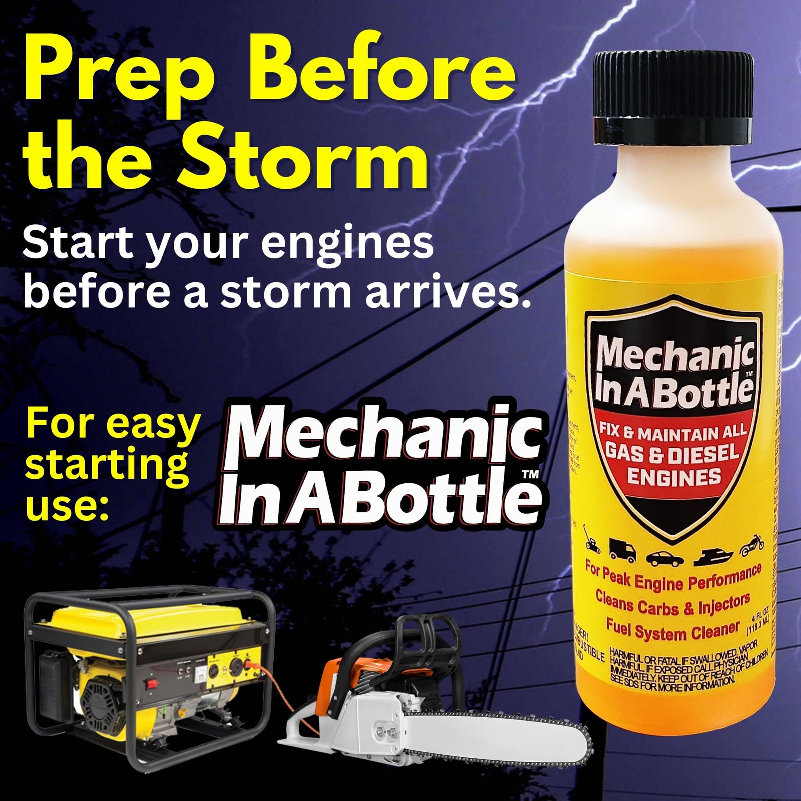 Mechanic in a Bottle Gas & Diesel Formula – 1 Gallon Jug