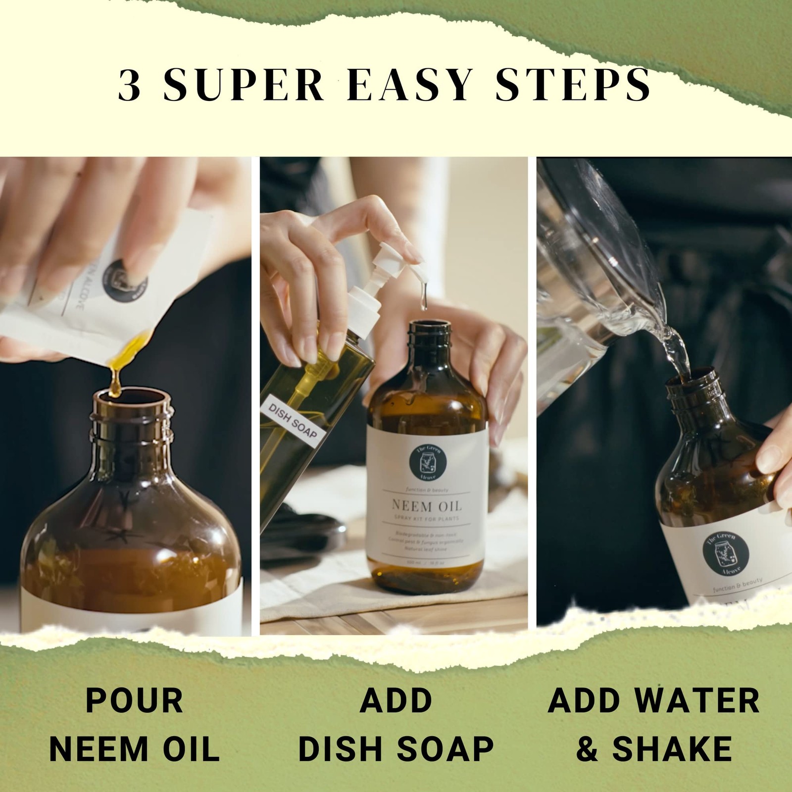 Neem Oil Spray Kit For Plants Makes Five 16 Fl Oz 100 Pure Cold Pressed Neem Sp