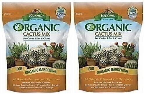 Espoma CA4 4-Quart Organic Cactus Mix (2 Pack)