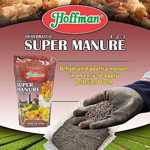 Dehydrated Poultry Manure Fertilizer 4-2-3 5 Pounds Pelleted Soil Conditioner