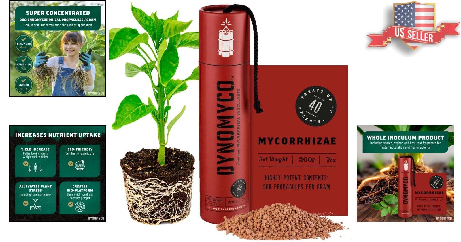Concentrated Mycorrhizal Inoculant – 7oz Boost for Nutrient Uptake & Root Health