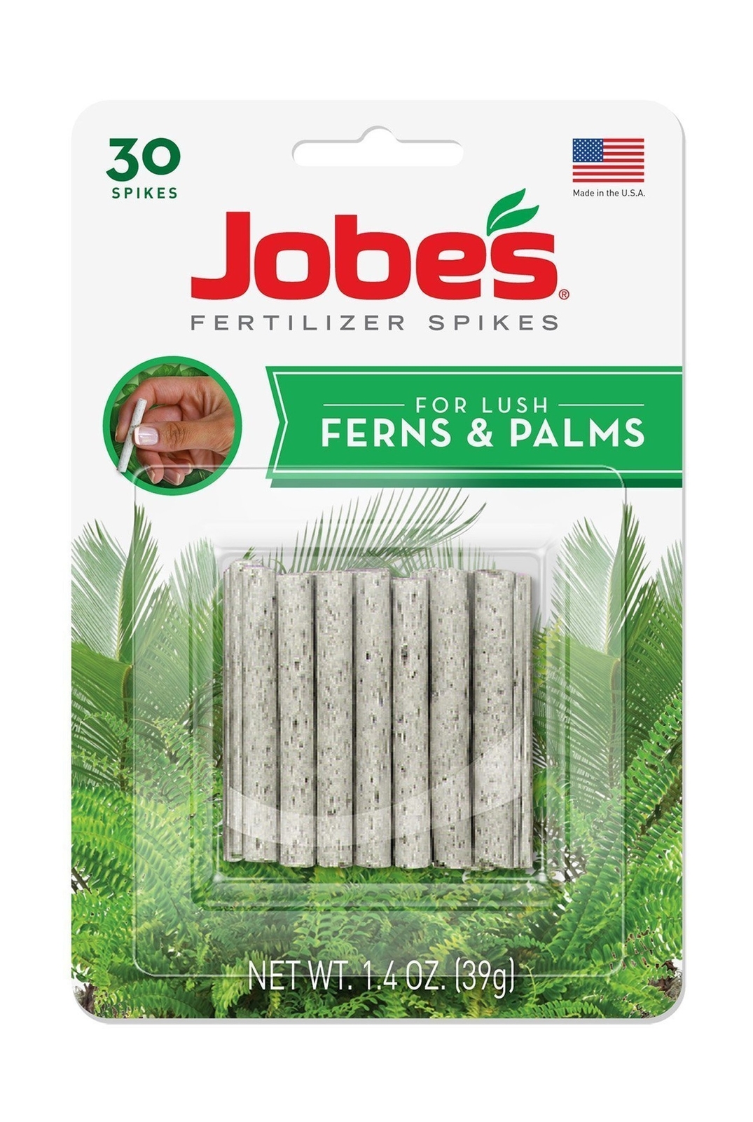 Jobe’s Fern & Palm Fertilizer Spikes, 16-2-6 Time Release Fertilizer for Indo…