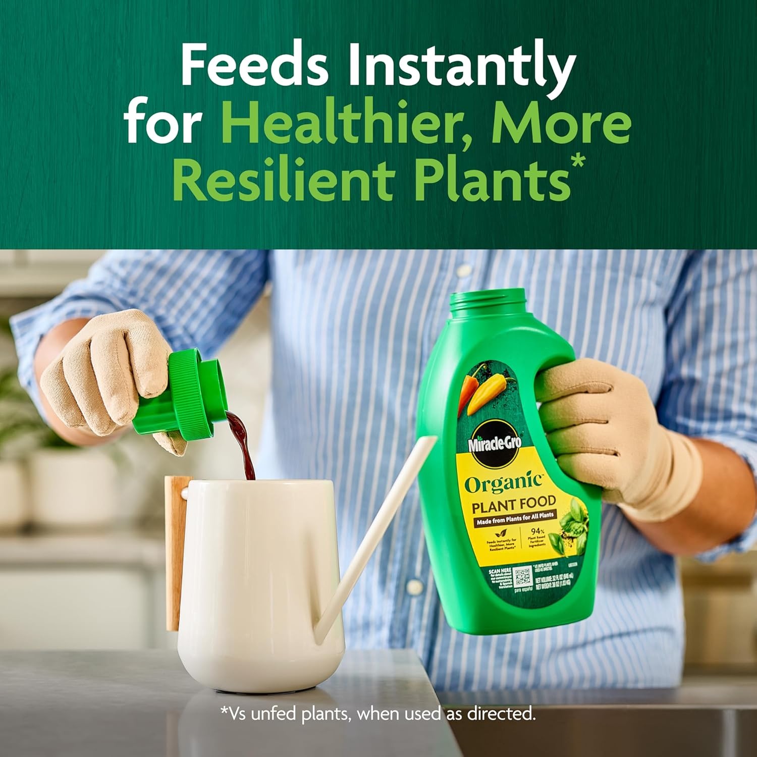 Organic Plant Food Miracle Gro for Indoor & Outdoor Plants Fertilizer Natural