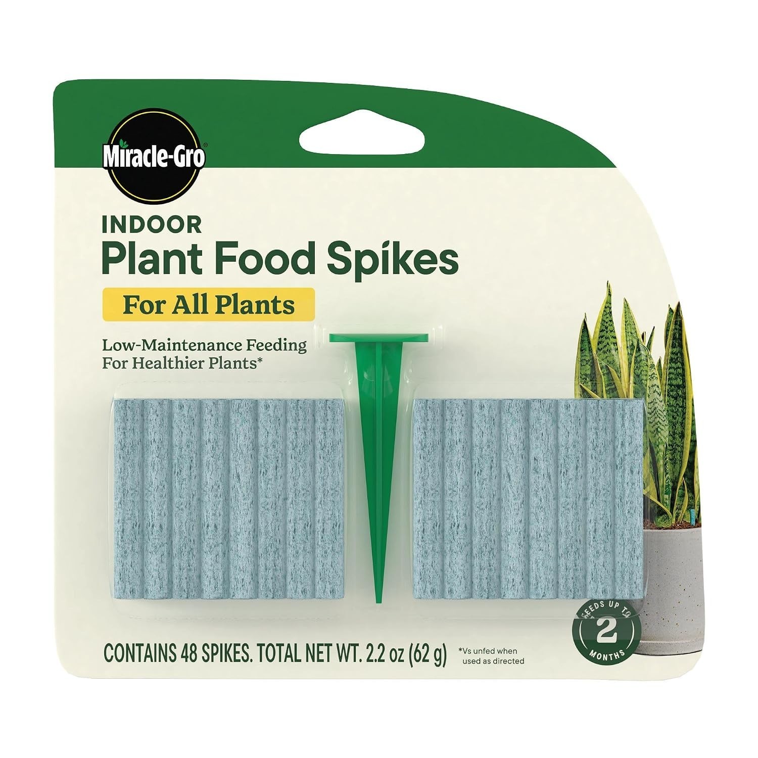 Miracle-Gro Indoor Plant Food Spikes for All Plants, Fertilizer Spikes for House