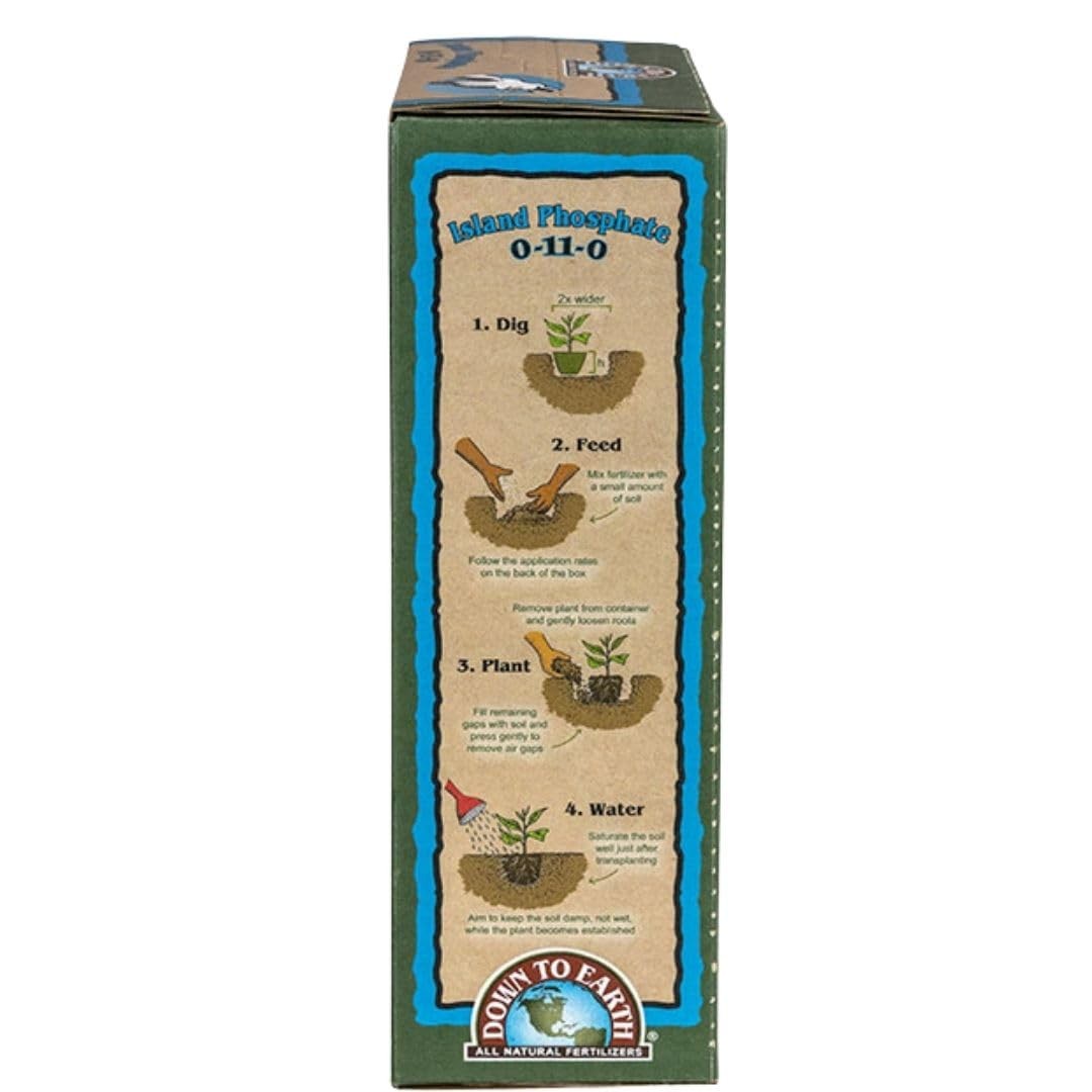 Down to Earth Organic Island Phosphate Fertilizer 0-11-0, 5lb