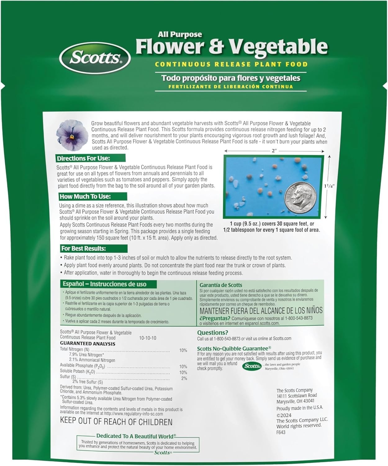 All Purpose Plant Food – 3 lb Granules for Vibrant Flowers & Abundant Vegetables