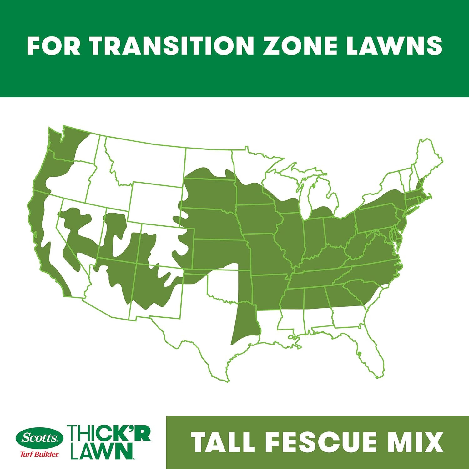 Scotts Turf Builder Thick’R Lawn Tall Fescue Mix, 40 Lbs. | Combination Grass Se