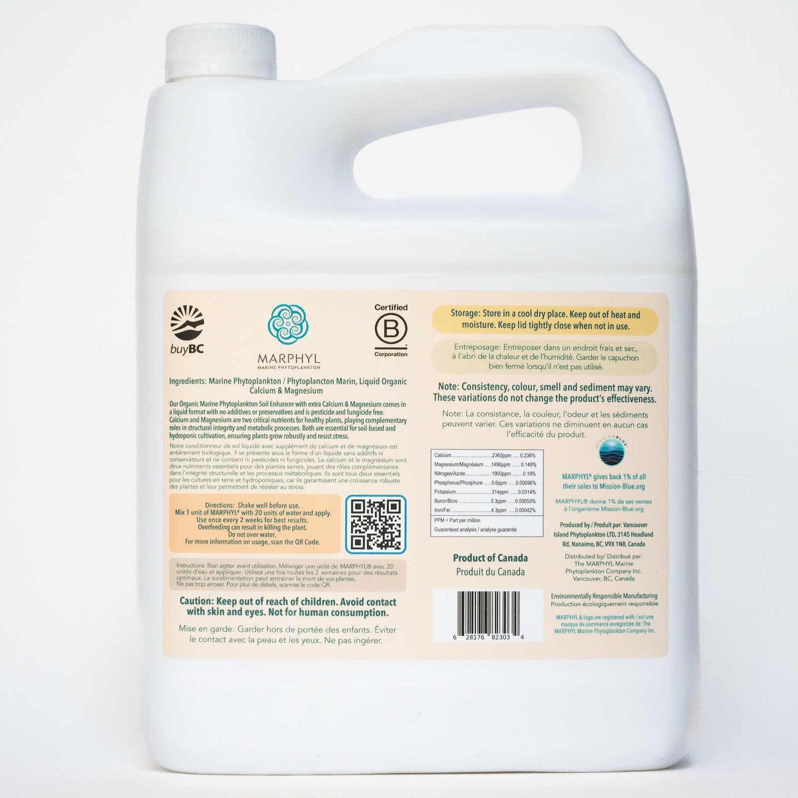 Organic Cal-Mag Liquid Fertilizer Calcium Magnesium Supplement for Plants