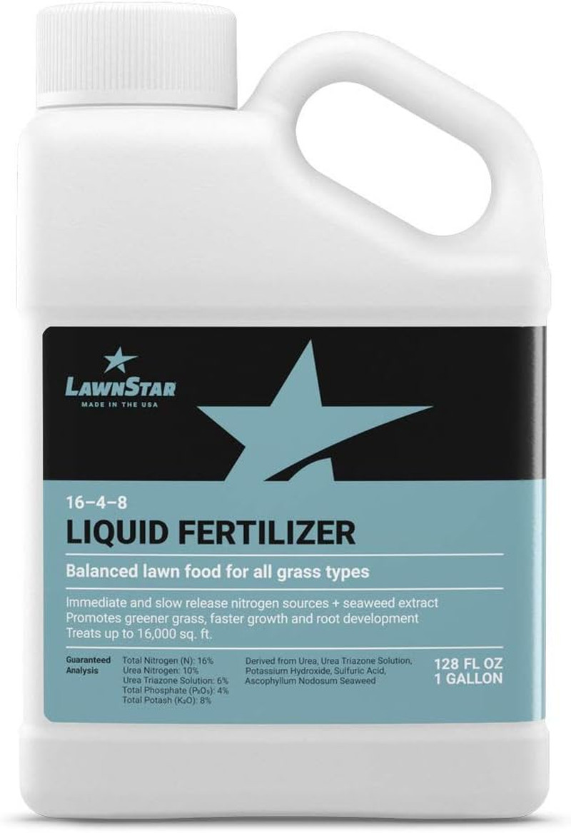 Balanced 16-4-8 Nutrient Liquid Fertilizer (1 Gallon) – Premium Lawn Food, NPK w