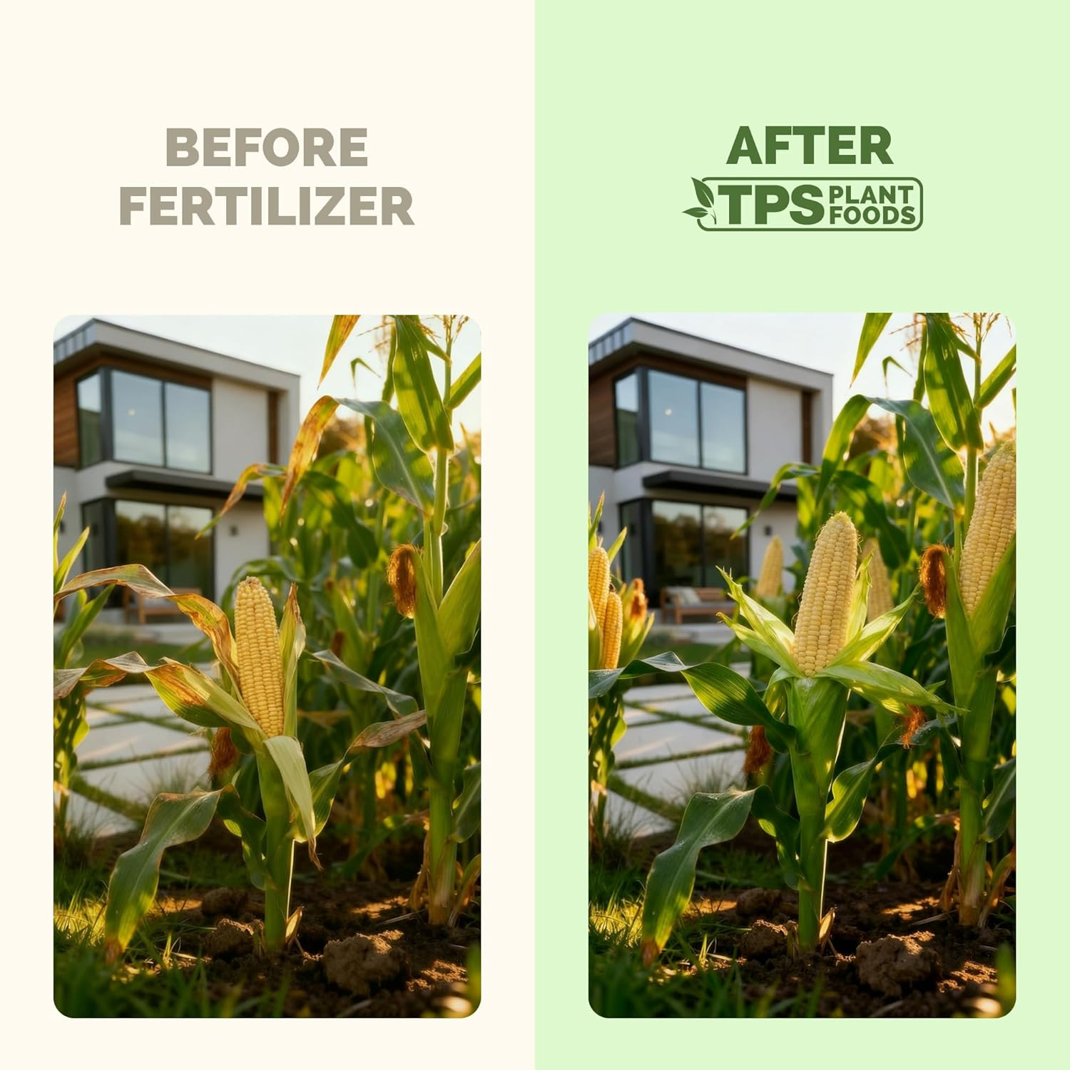High Nitrogen Fertilizer for Corn – Liquid Plant Food for Strong Stalk Growth, D